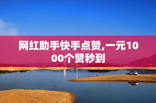 网红助手快手点赞,一元1000个赞秒到