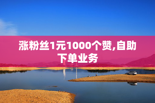 涨粉丝1元1000个赞,自助下单业务