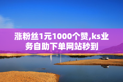 涨粉丝1元1000个赞,ks业务自助下单网站秒到