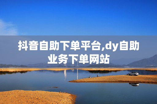 抖音自助下单平台,dy自助业务下单网站