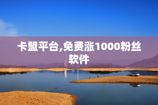 卡盟平台,免费涨1000粉丝软件