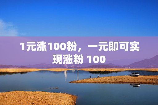 1元涨100粉，一元即可实现涨粉 100